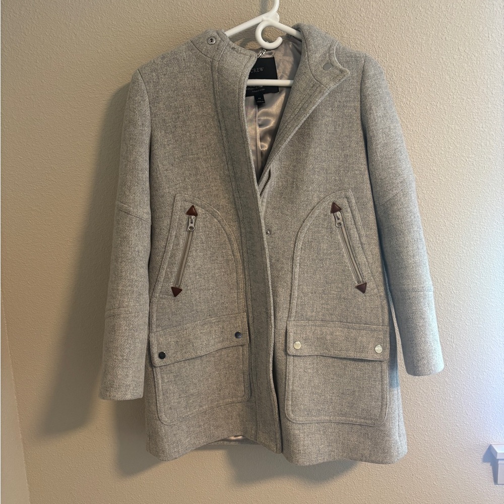 J. Crew Chateau Parka Italian Wool stadium cloth coat